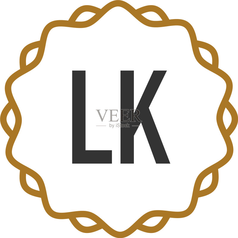 字母LK优雅创意logo图标素材