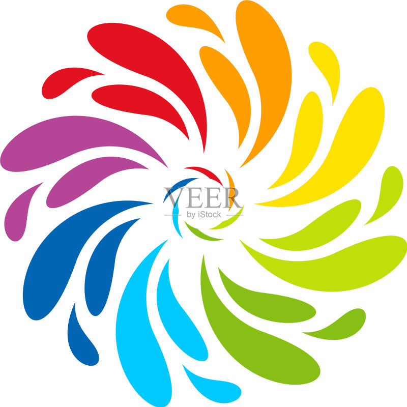 烟花线性图标和新年烟花图标素材