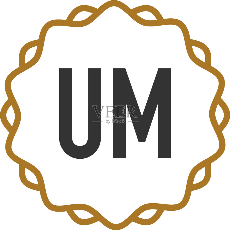 UM首字母优雅创意Logo图标素材