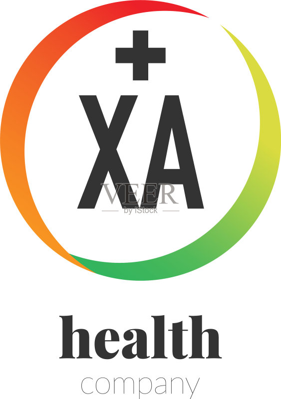 字母XA创意健康公司logo图标素材