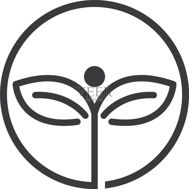 绿叶Logo图标图标素材