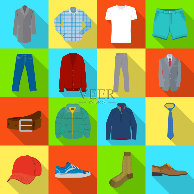 男士服装logo合集图标素材
