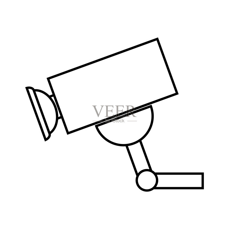 监控摄像头图标图标素材