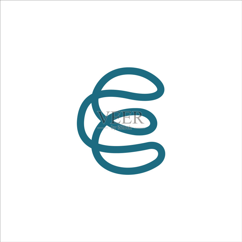 字母E Logo概念设计图标素材