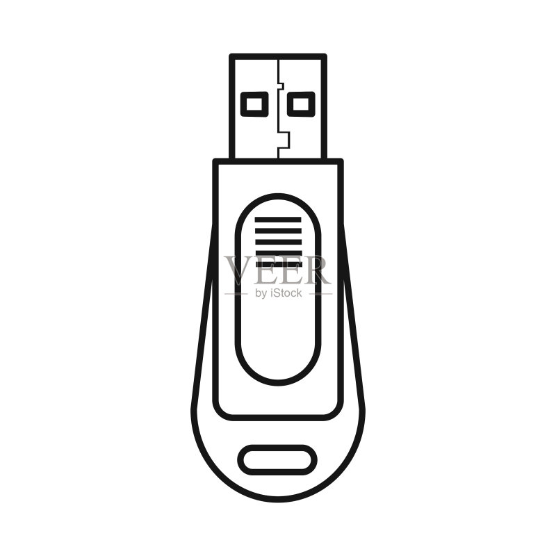 USB和存储器Web符号图标素材