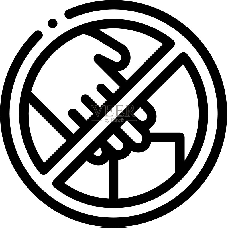 禁止扒窃图标轮廓图标素材
