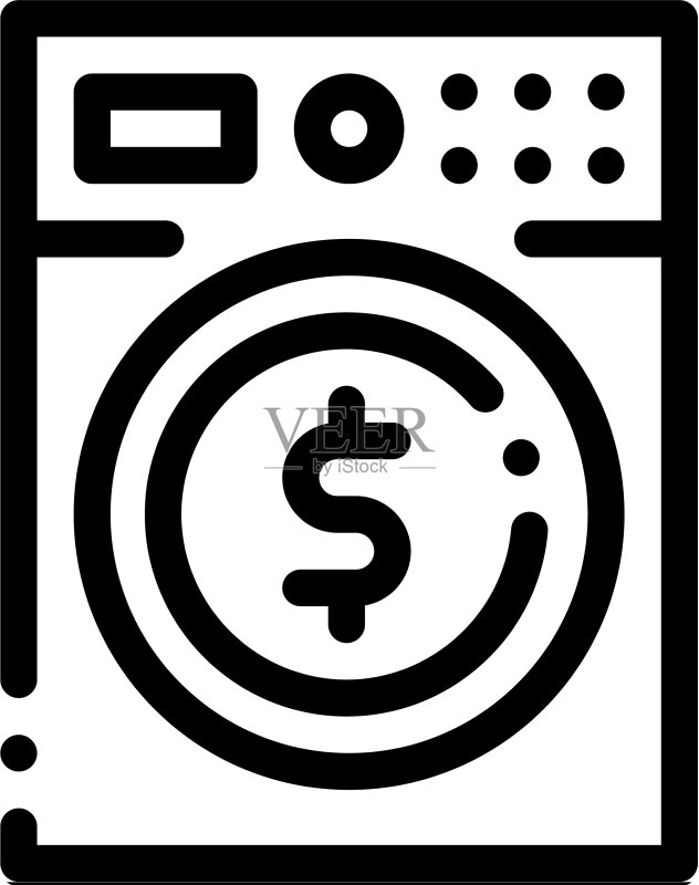 洗钱洗衣机图标图标素材
