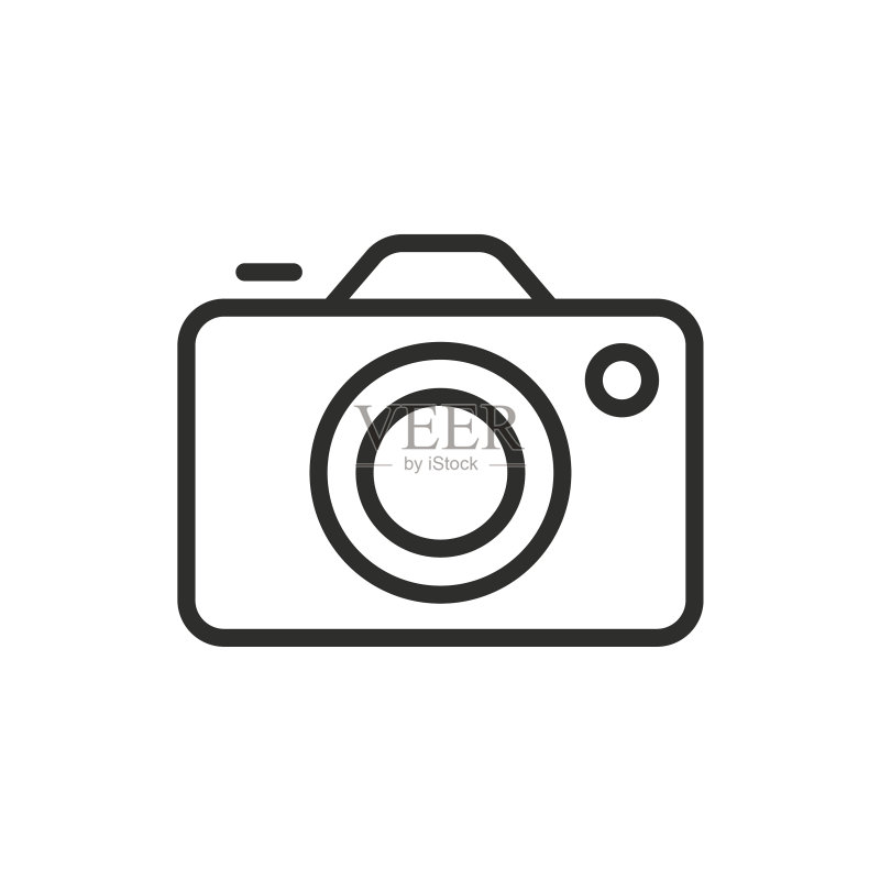 应用于APP的摄影相机线条艺术图标图标素材