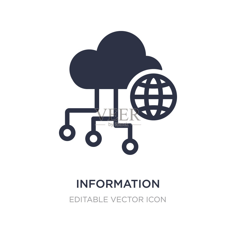 白色背景信息网络图标图标素材