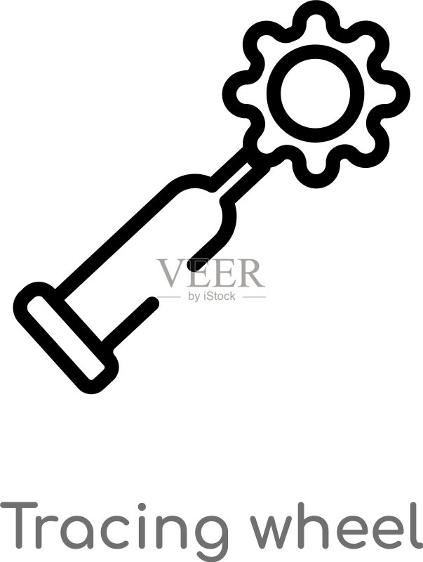黑色简约描线轮廓图标图标素材