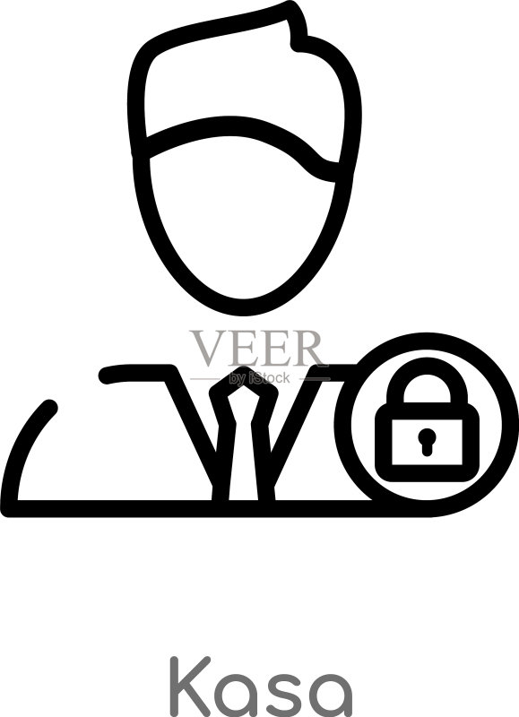 黑色背景上的斗笠轮廓简约线条图标图标素材
