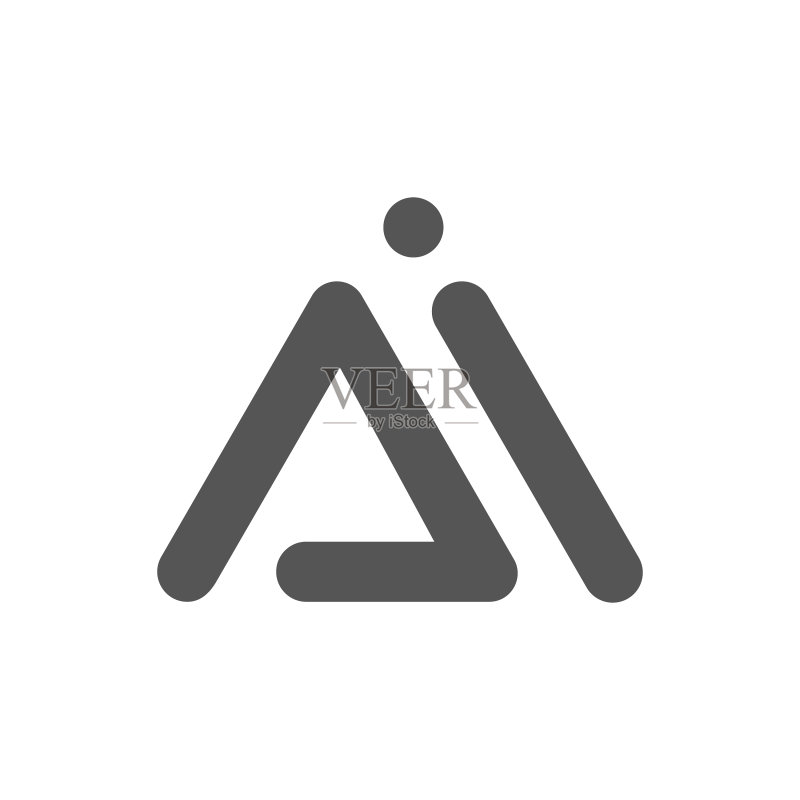 字母AI logo图标设计模板图标素材