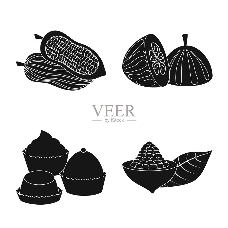 烹饪和棕色Logo图标素材
