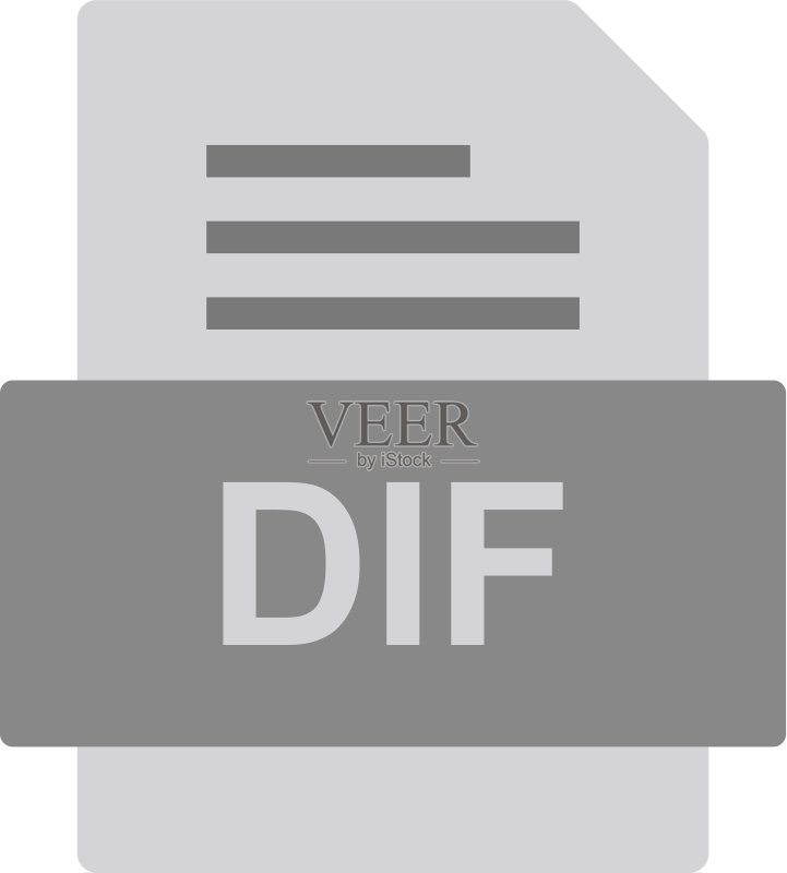 DIF文件文档图标图标素材