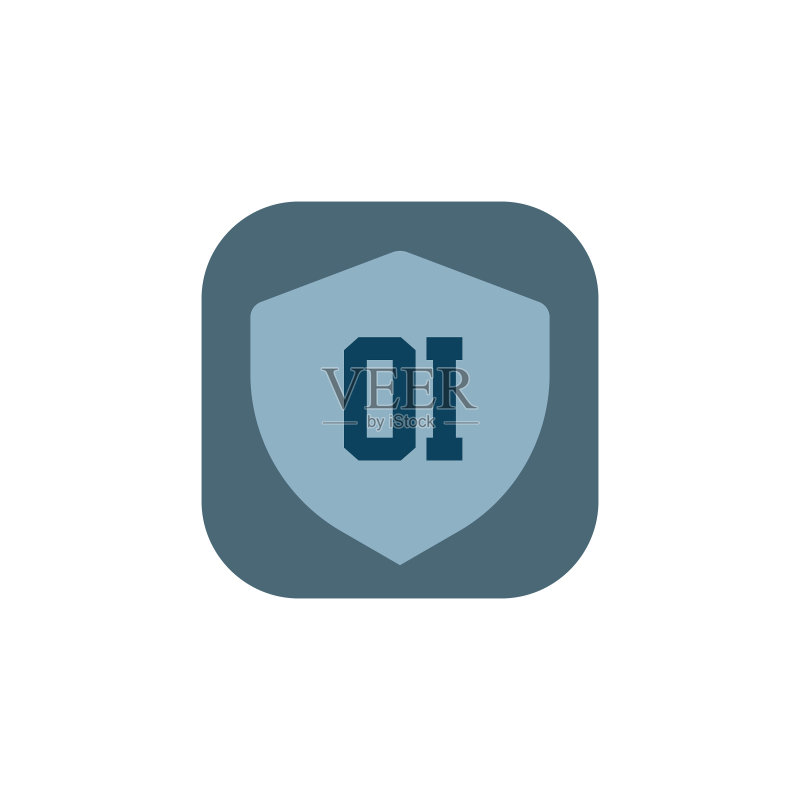 OI首字母logo模板设计图标素材