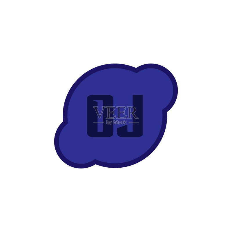 oj字母logo模板设计图标素材