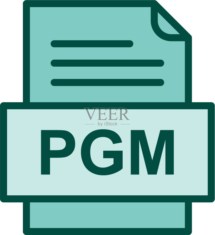 PGM文件文档图标图标素材