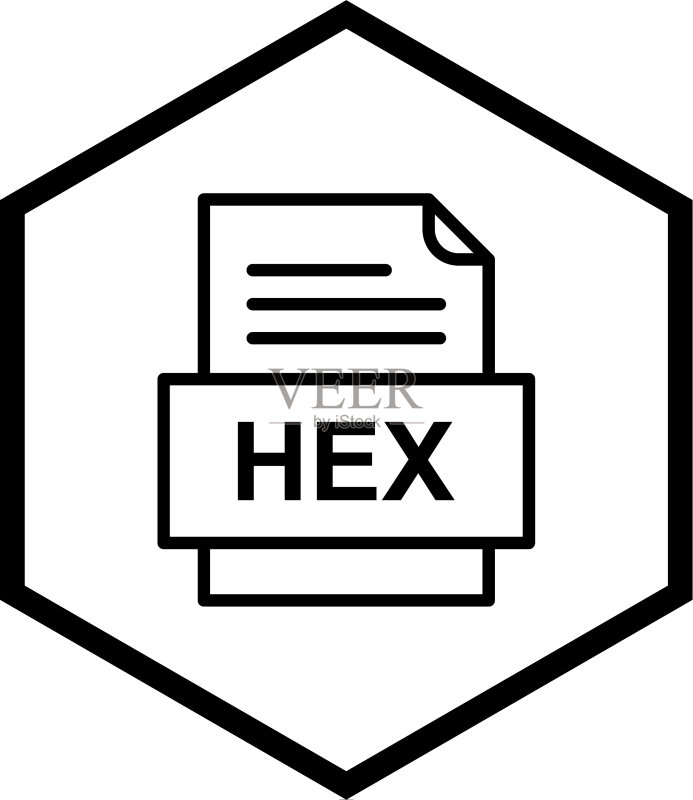 HEX文件文档图标图标素材