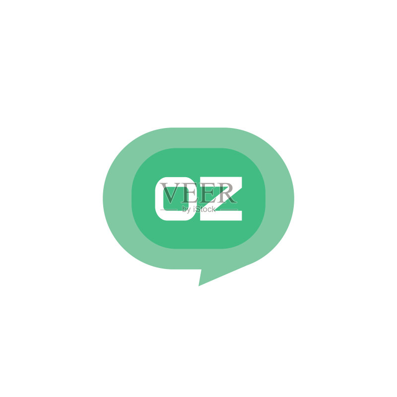 OZ字母logo模板设计图标素材