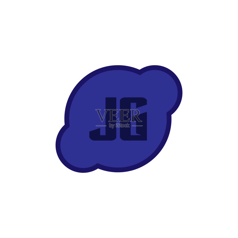 JG字母logo模板设计图标素材