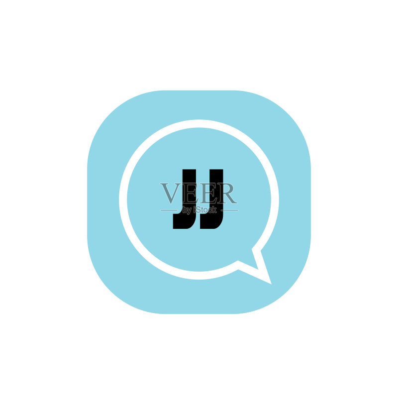 JJ字母logo模板设计图标素材