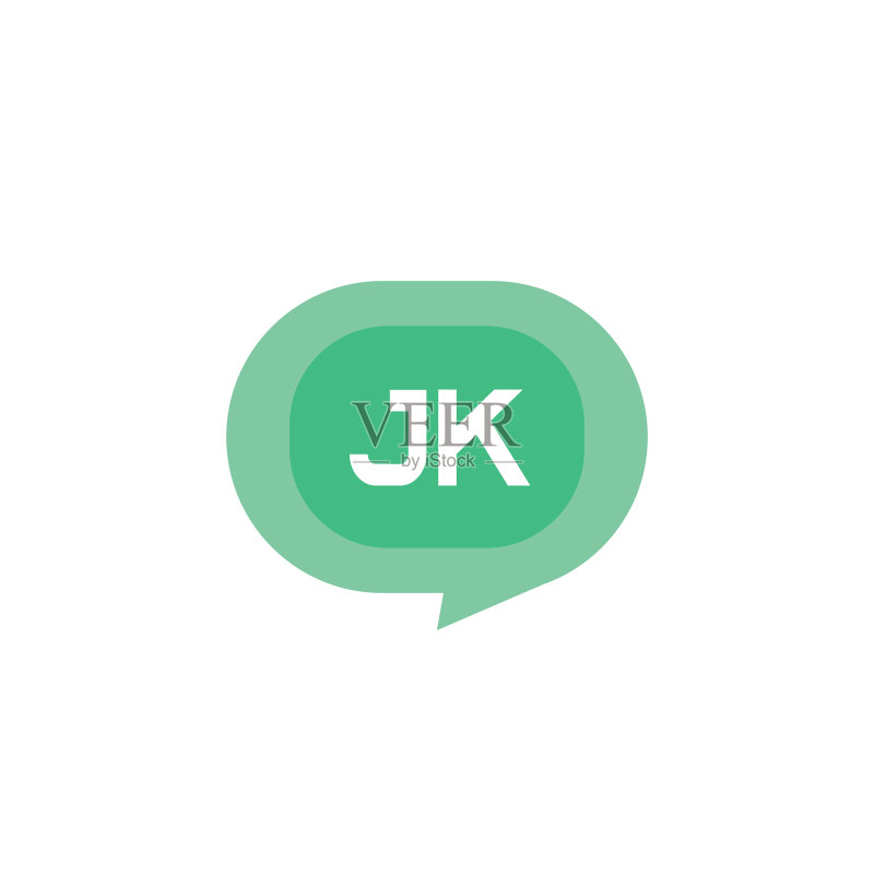 首字母JK标志设计模板图标素材