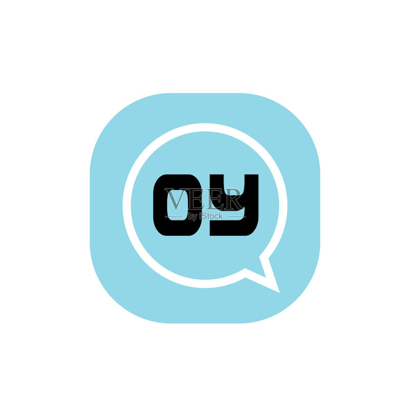 字母OY首字母logo设计模板图标素材