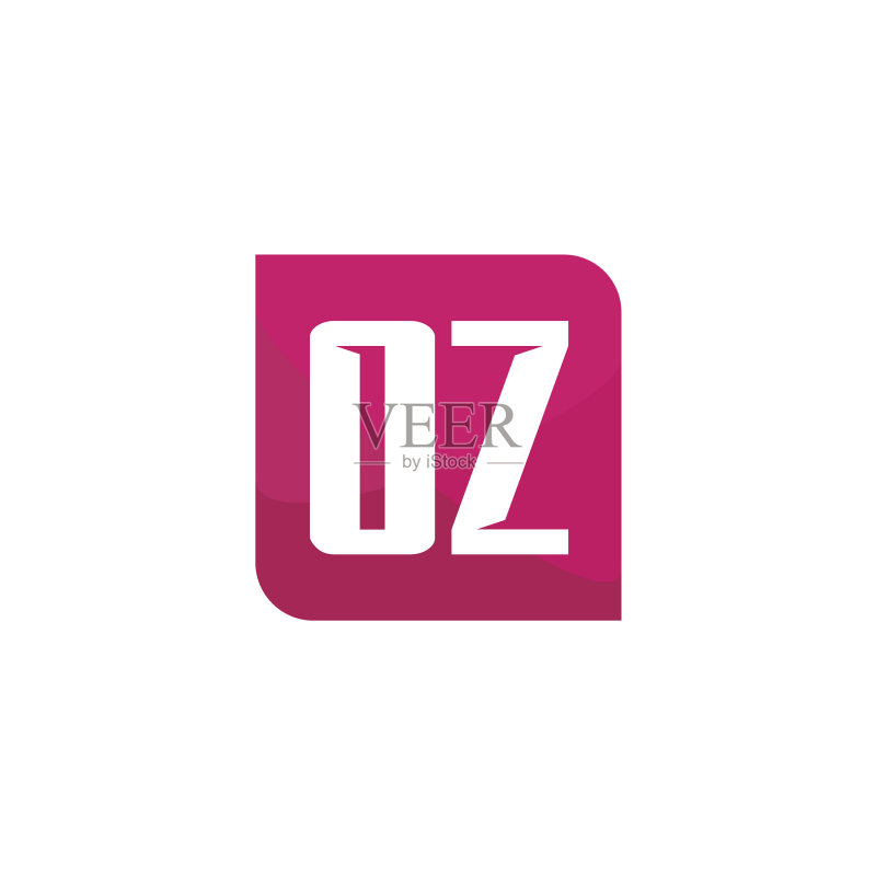 OZ字母logo模板设计图标素材