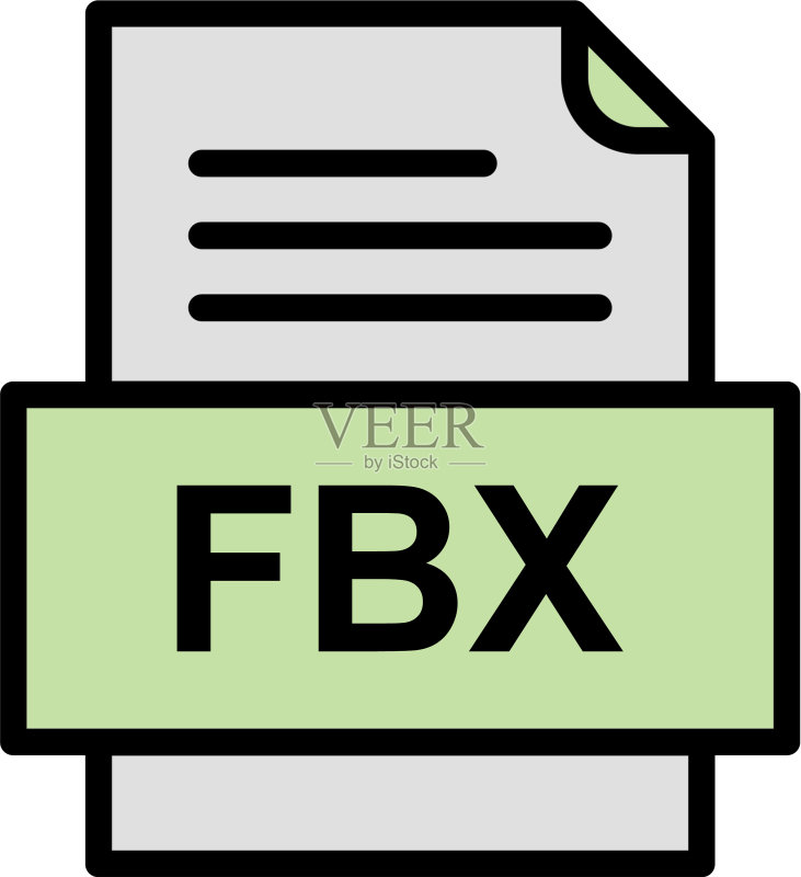 FBX文件图标图标素材