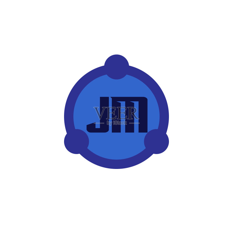 首字母logo JM模板设计图标素材