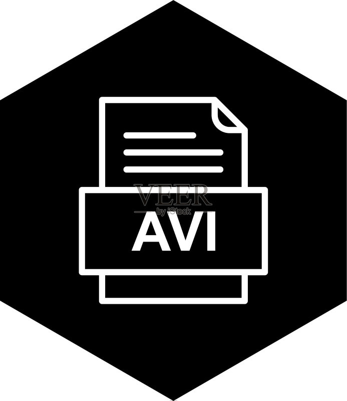 AVI文件文档图标图标素材