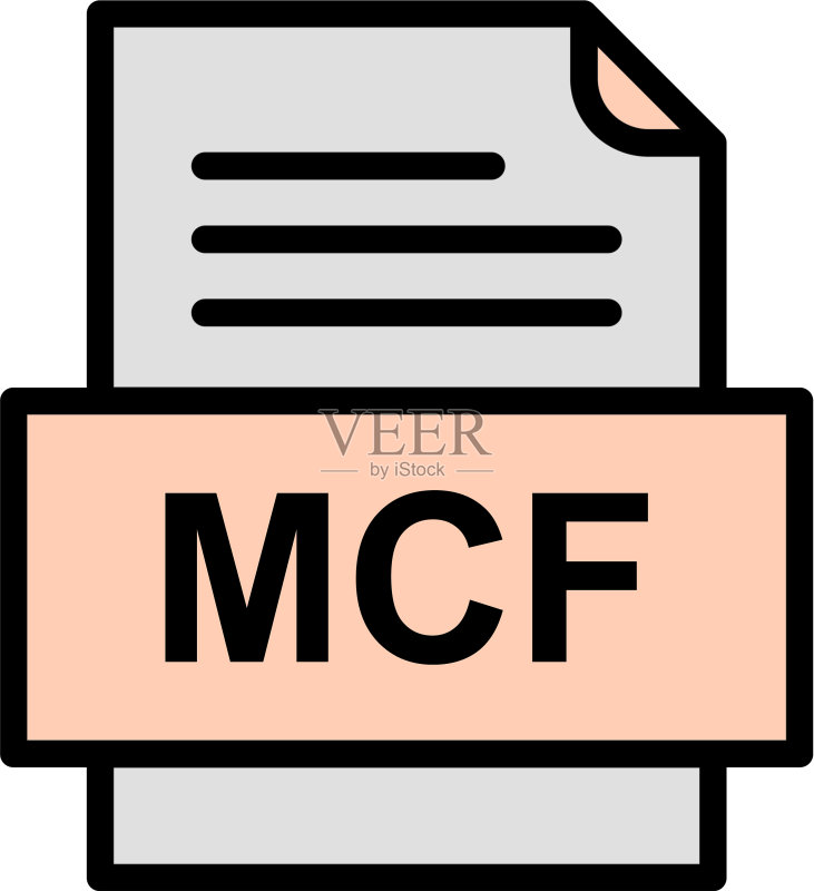 MCF文件文档图标图标素材