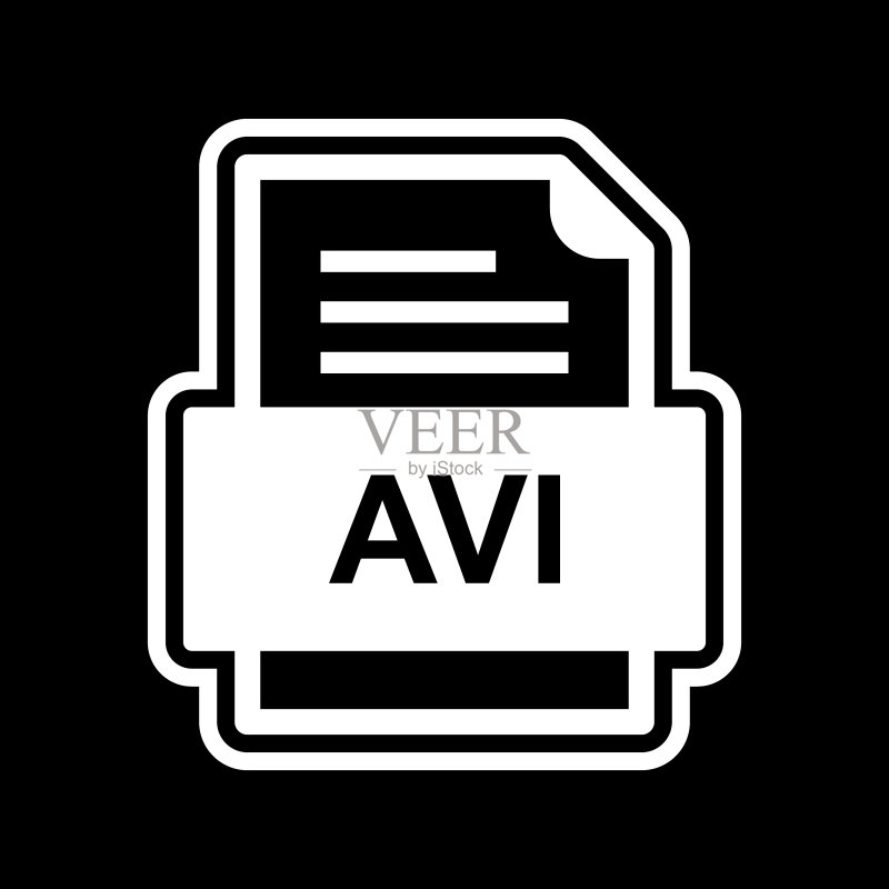 AVI文件文档图标图标素材