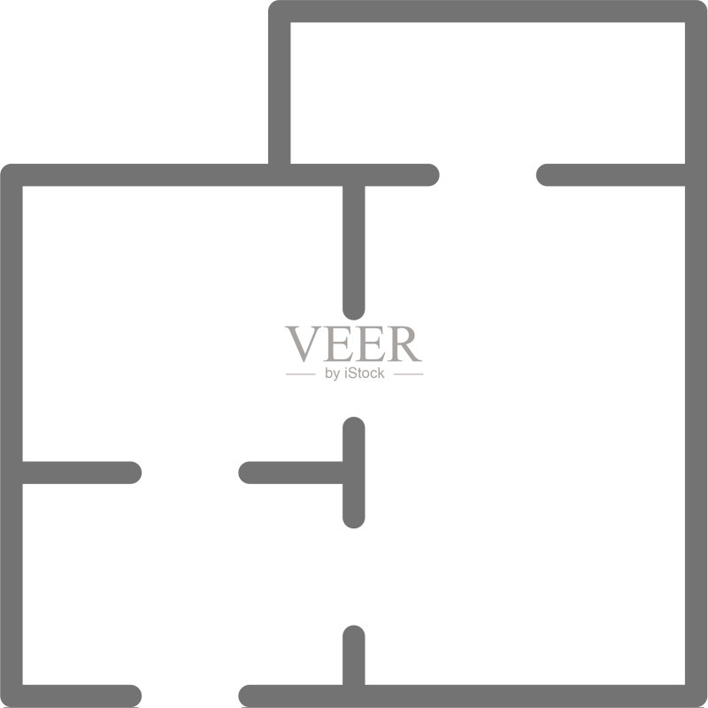 公寓地图房屋项目平面图线条图标图标素材
