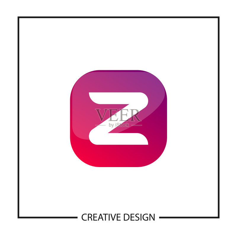 首字母Z logo模板设计图标素材