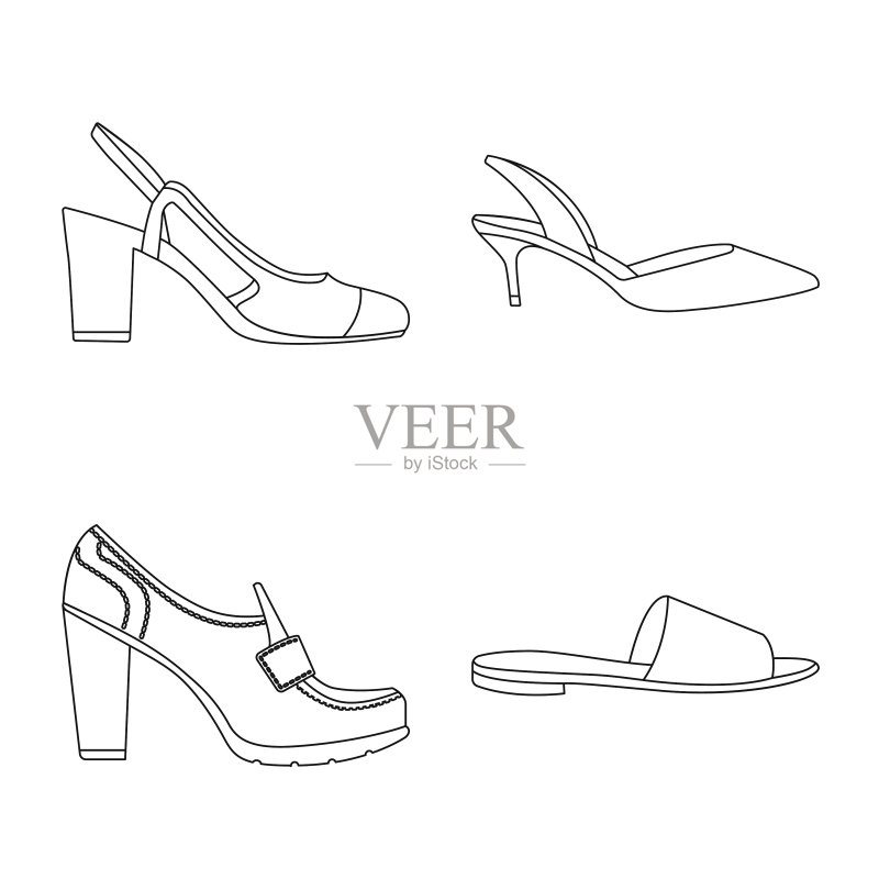 鞋类和女性Logo图标合集图标素材