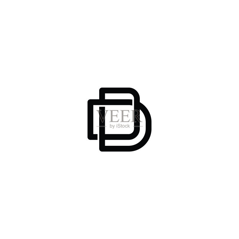 字母D标志设计图标素材