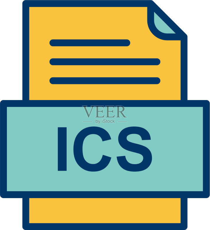 ICS文件文档图标图标素材