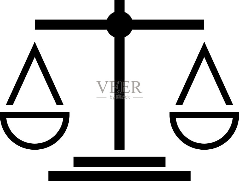 律师法律天平图标设计模板图标素材