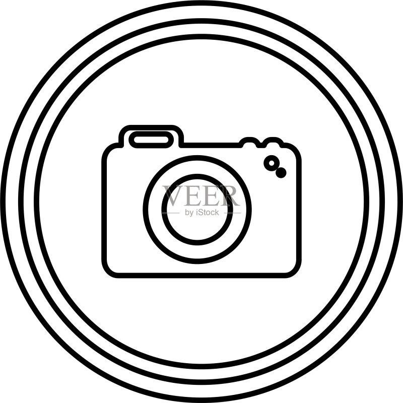 相机孤立图标图标素材