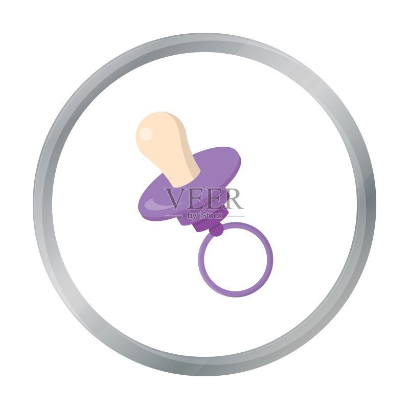 奶嘴卡通图标,用于网页图标素材