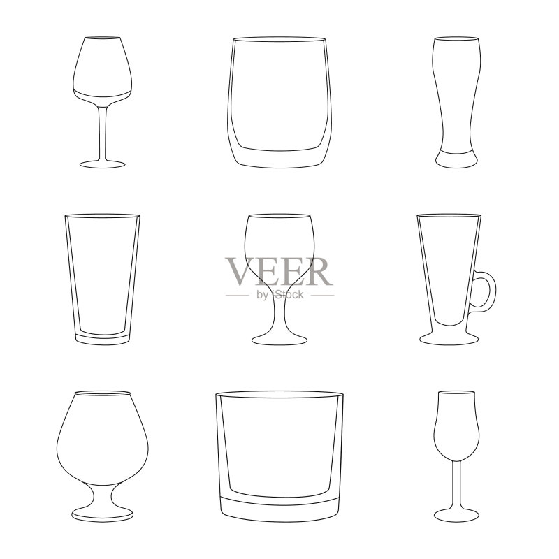 餐具和容器Logo图标素材