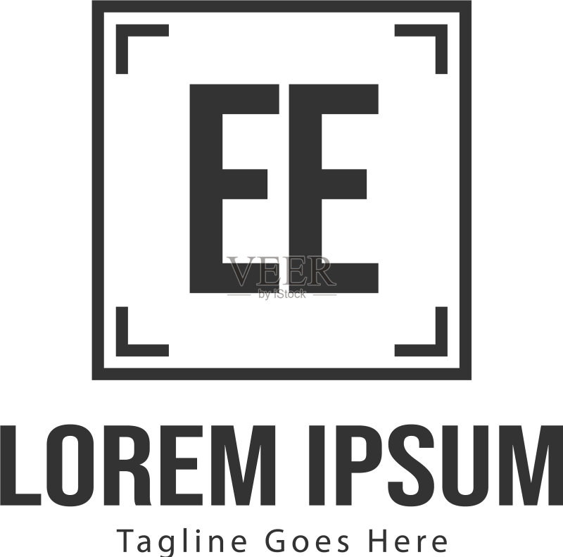 EE现代框架logo模板图标素材