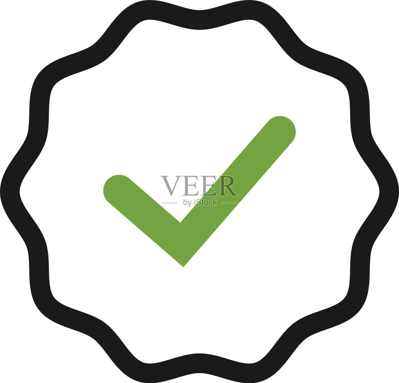清单勾选徽章图标设计模板图标素材