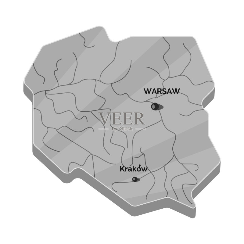 地图设计和抛光图标集地图图标素材