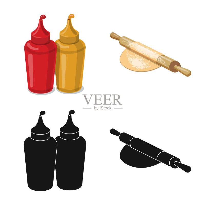 披萨和食品Logo设计合集图标素材