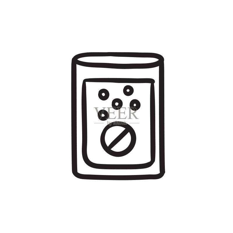 掉入水杯中的平板电脑素描图标图标素材