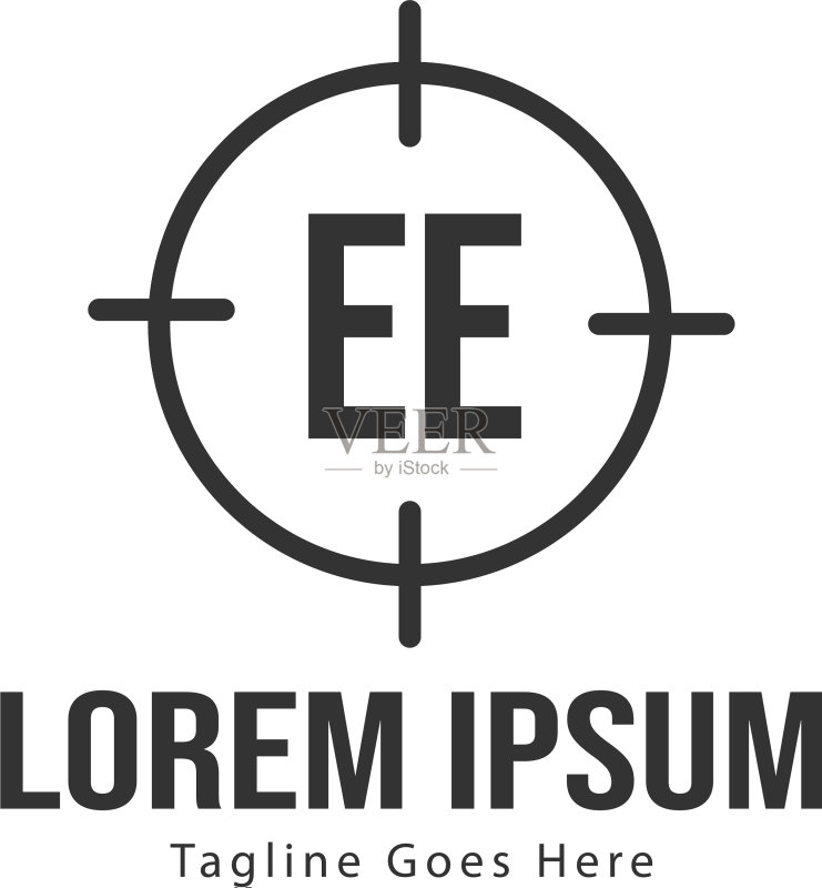 EE现代框架logo模板图标素材