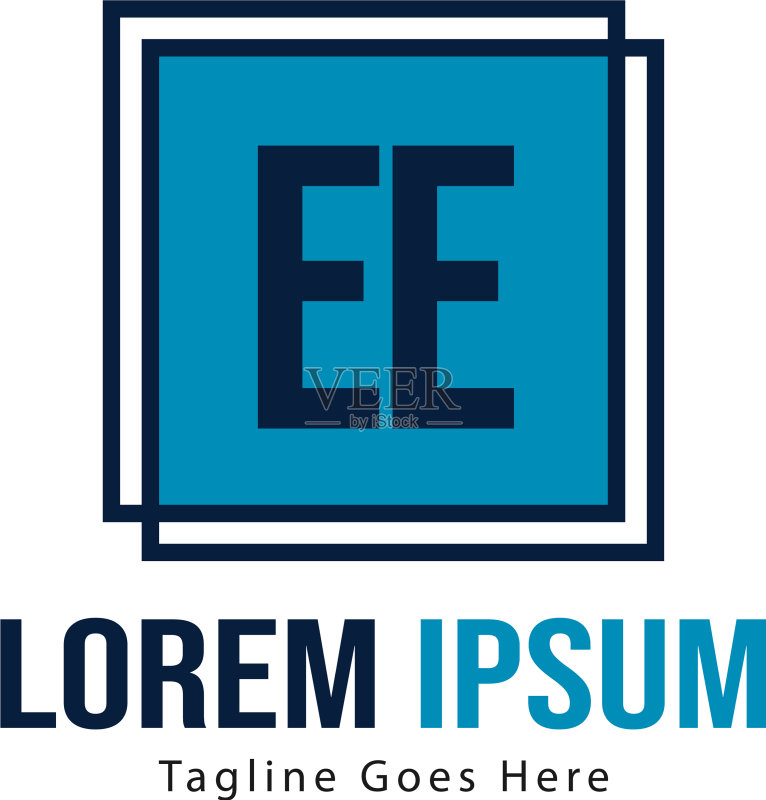 EE现代框架logo模板图标素材