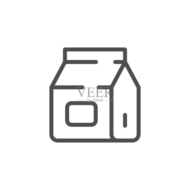 纸袋线条图标图标素材